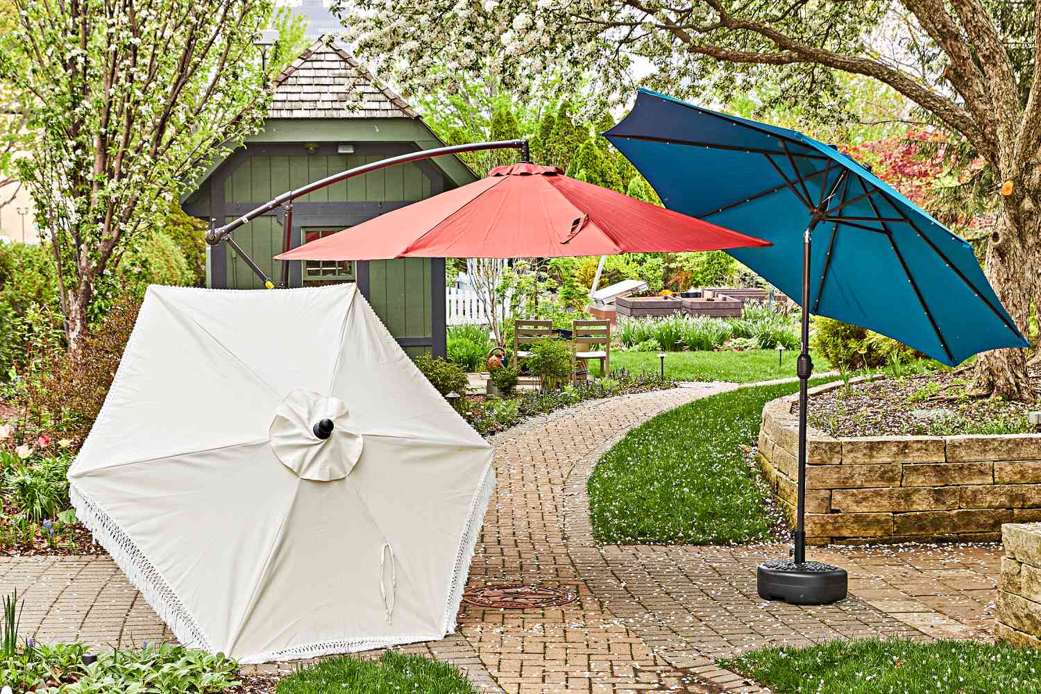 Upgrade Your Outdoor Oasis: Free Standing Patio Umbrella Base With Wheels: The Perfect Moveable Shade Solution!