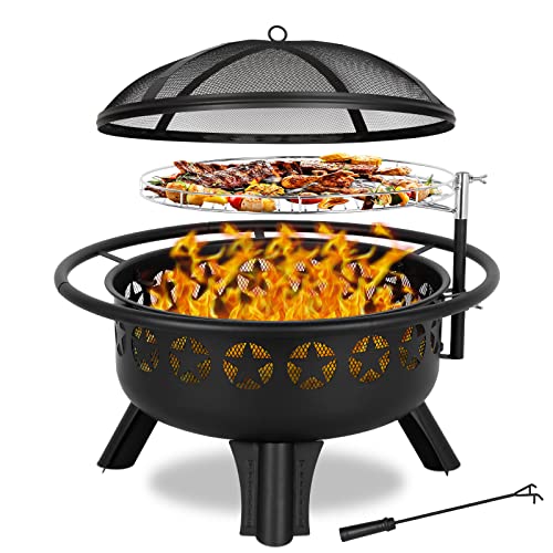 Fire Pit With Grill