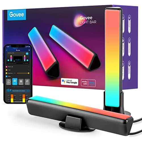 Transform Your Space with Govee Smart LED Light Bars: Alexa and Google Assistant Compatible RGBICWW WiFi TV Backlights